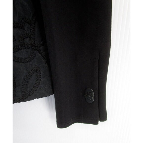 Rayure Paris Jacket Medium Embroidered Floral Quilted Toggle FR 38 - Picture 3 of 10